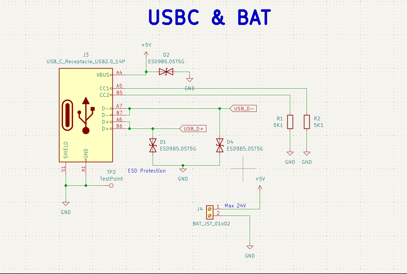 USB C AND BATTERY CONNECTOR