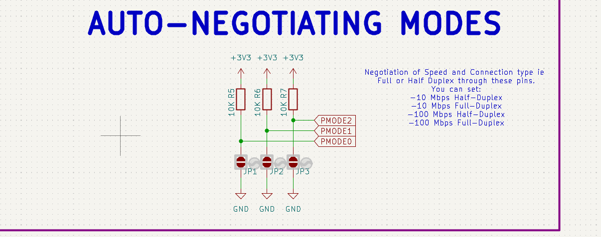 AUTONEGOTIATING MODES